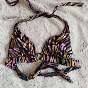 Victoria's Secret Swim - Metallic Animal Print Halter Bikini Top Victoria's Secret Swim - Metallic Animal Print Halter Bikini Top